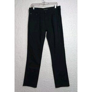 Private Members Actiflex Men's 34 Black Straight Dark Wash Pants
